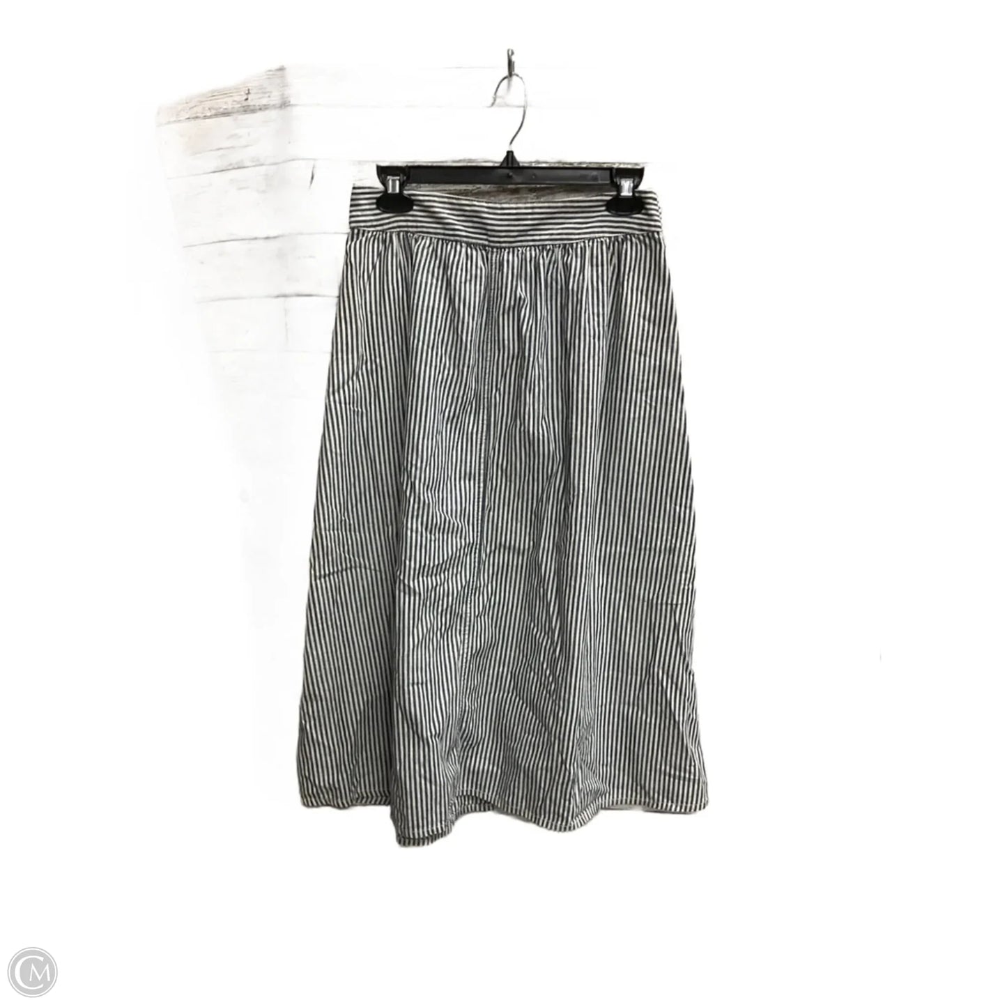 Skirt Midi By Madewell In Striped Pattern, Size: S