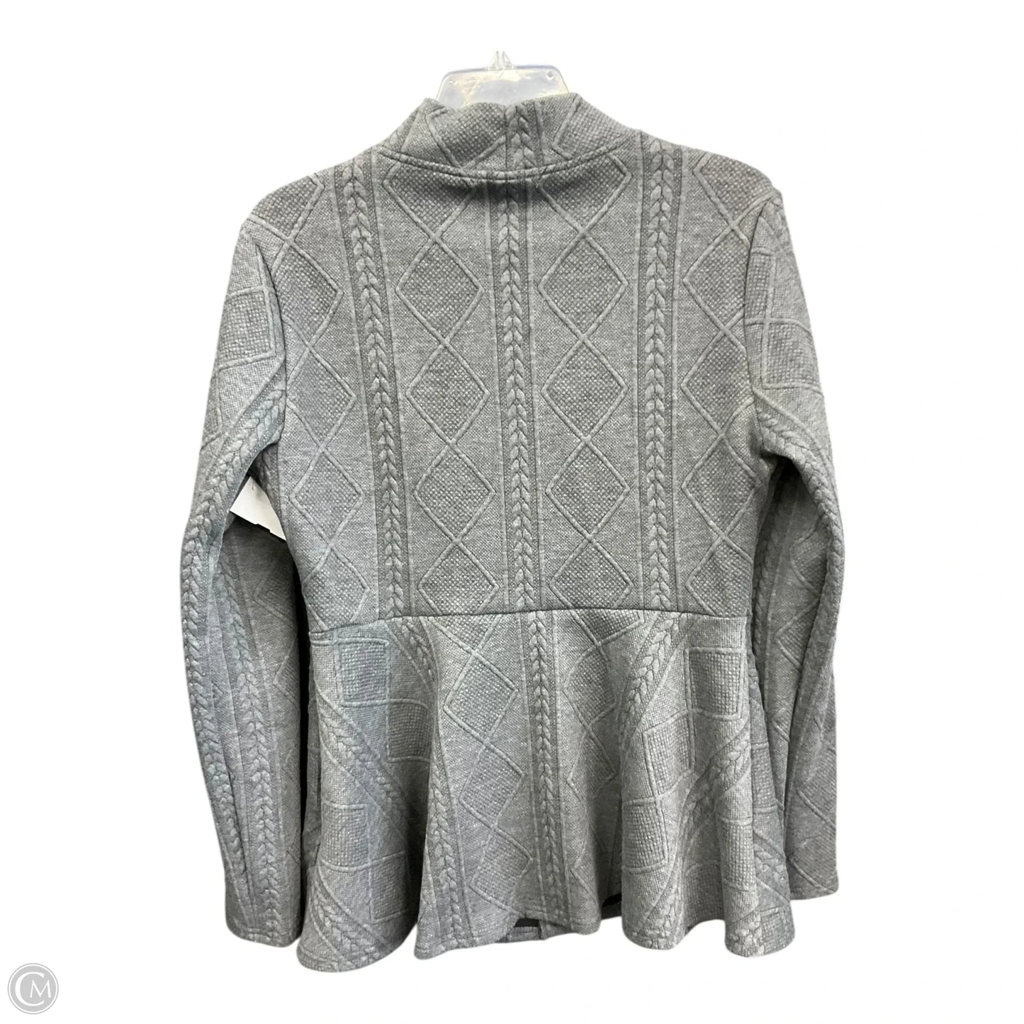 Cardigan By Clothes Mentor In Grey, Size: L