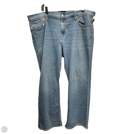 Jeans Boot Cut By Gap In Black Denim, Size: 16