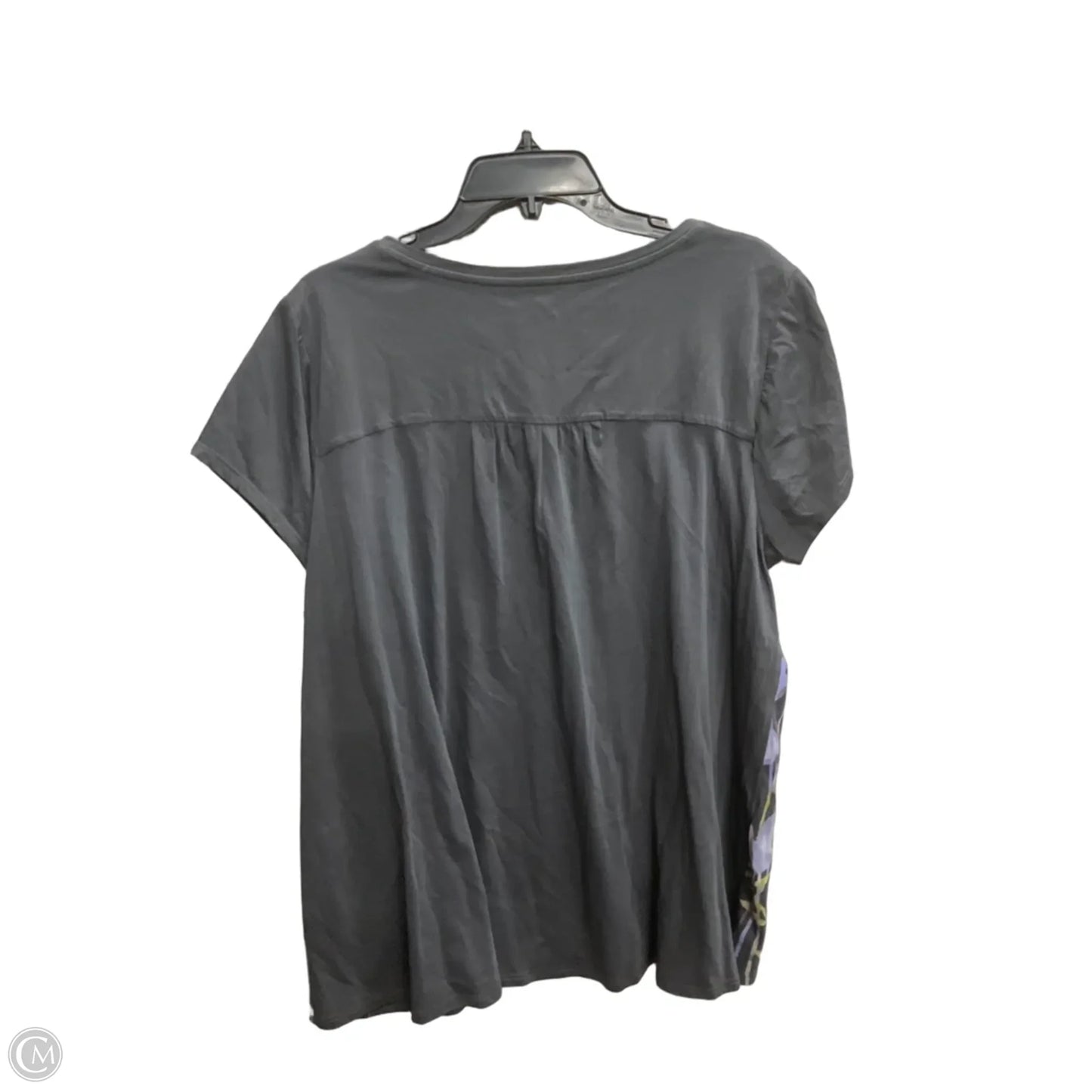 Top Short Sleeve By Pure Jill In Grey, Size: Xlp