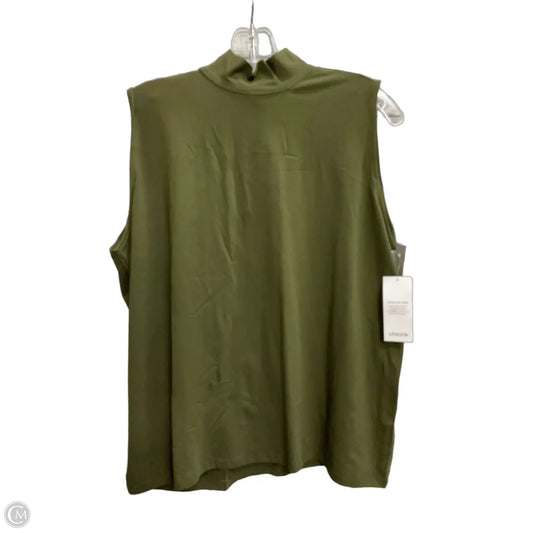 Top Sleeveless Basic By Chicos In Green, Size: Xl