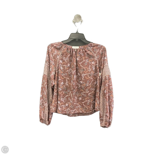 Top Long Sleeve By Evereve In Multi-colored, Size: Xs