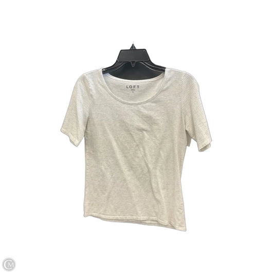 Top Short Sleeve By Loft In Striped Pattern, Size: S