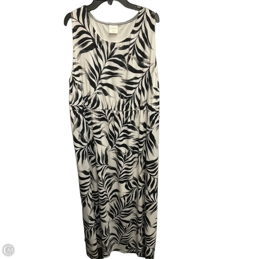 Dress Casual Maxi By Soma In Black & White, Size: Xxl