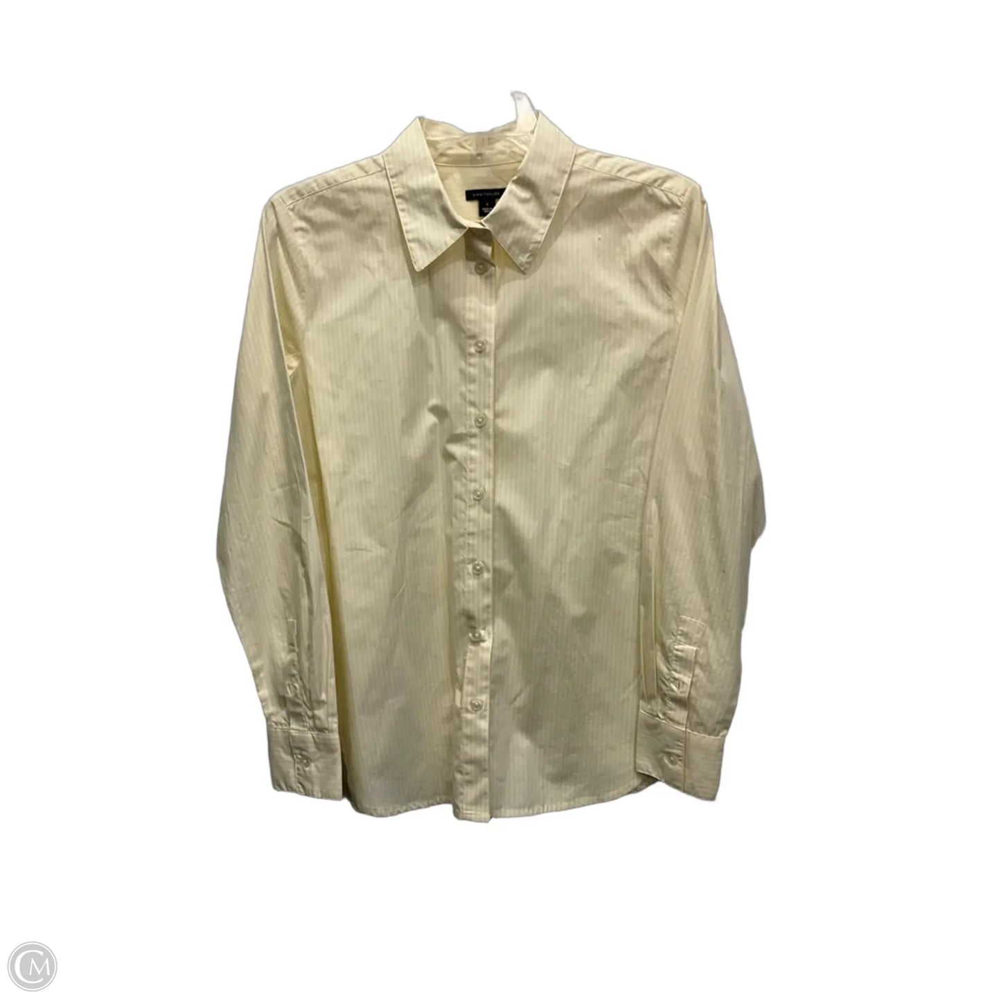 Blouse Long Sleeve By Ann Taylor In Yellow, Size: S