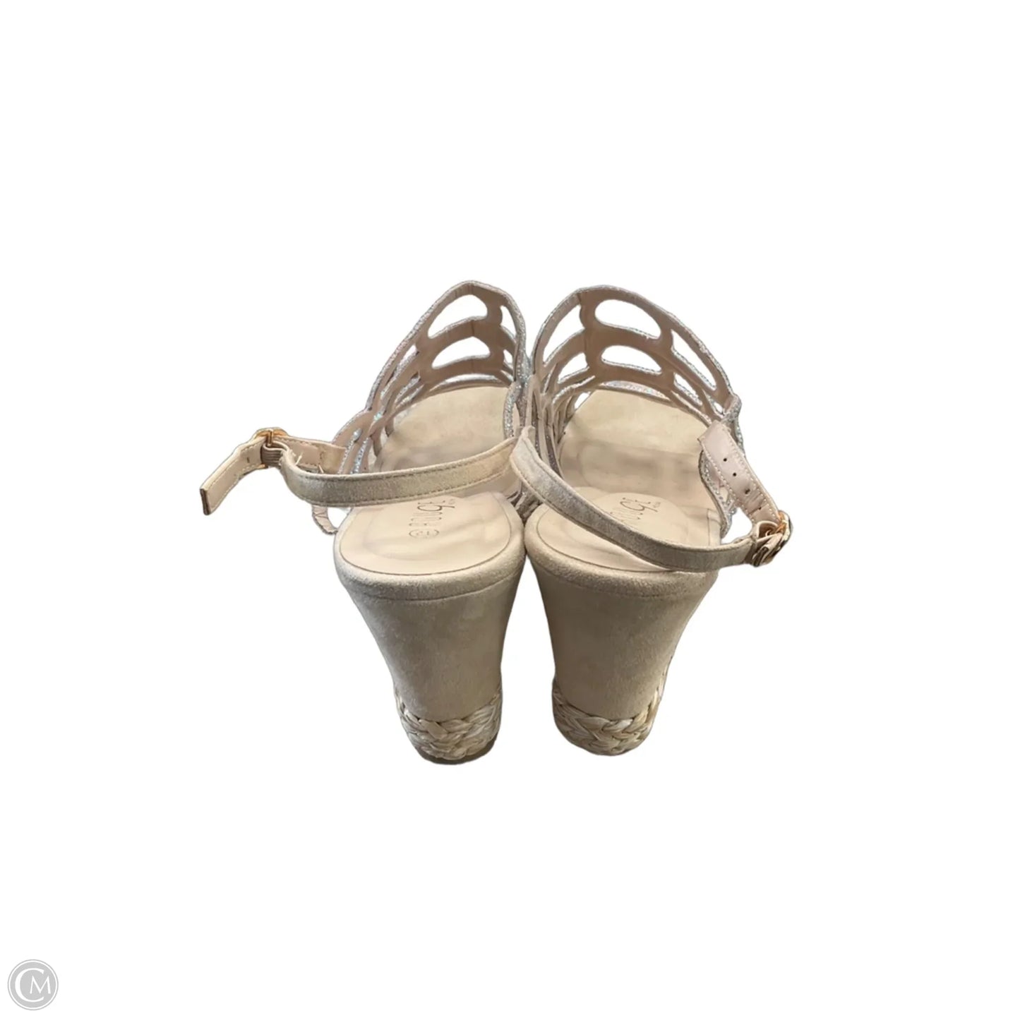 Shoes Heels Wedge By Rouge In Tan, Size: 12