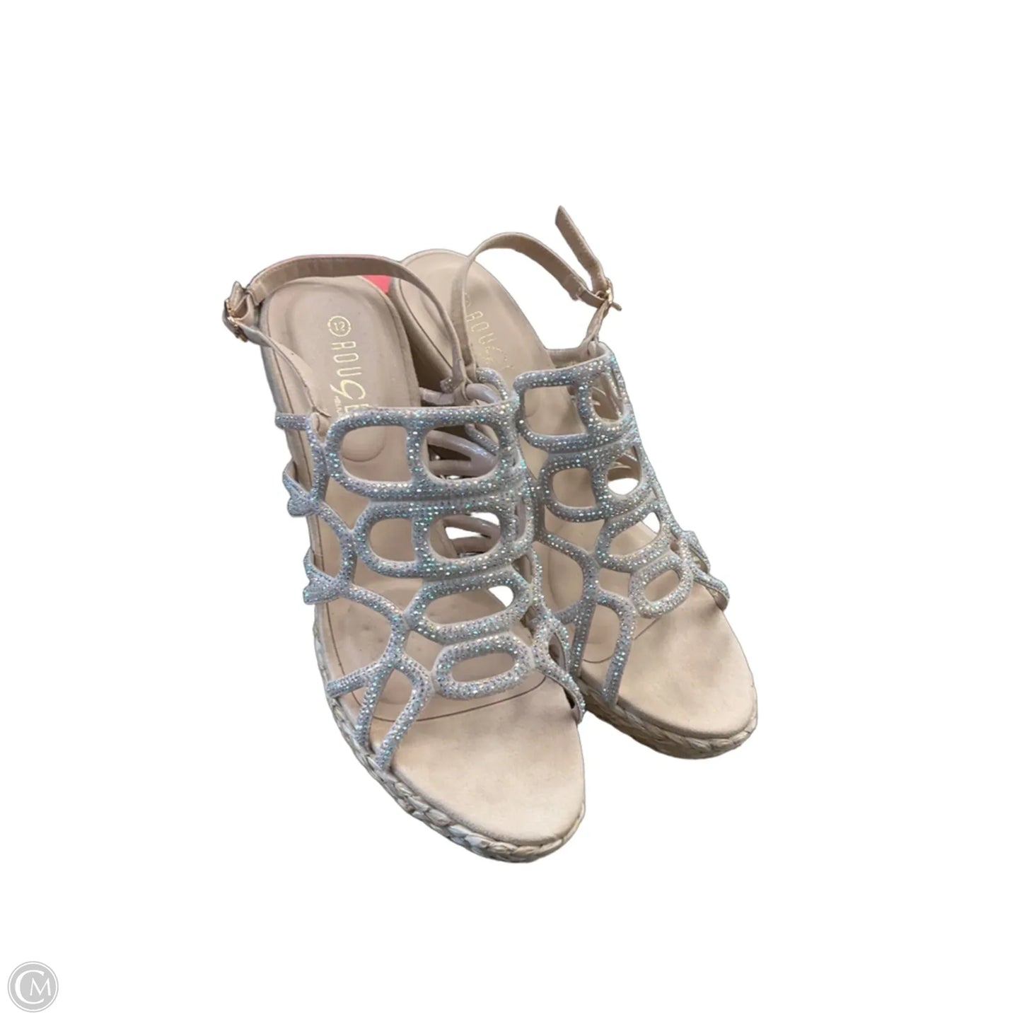 Shoes Heels Wedge By Rouge In Tan, Size: 12