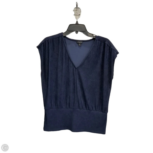 Top Sleeveless Basic By Ann Taylor In Navy, Size: M