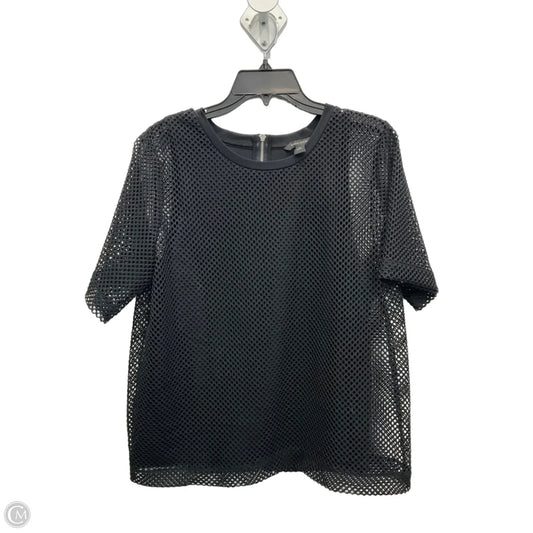 Top Short Sleeve Basic By Banana Republic In Black, Size: L