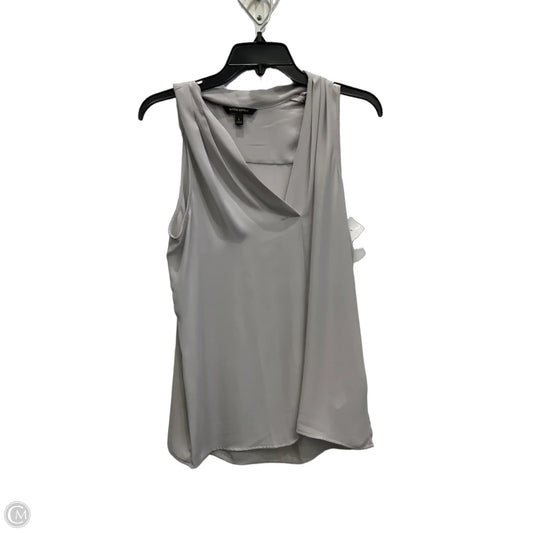 Top Sleeveless By Banana Republic In Grey, Size: L