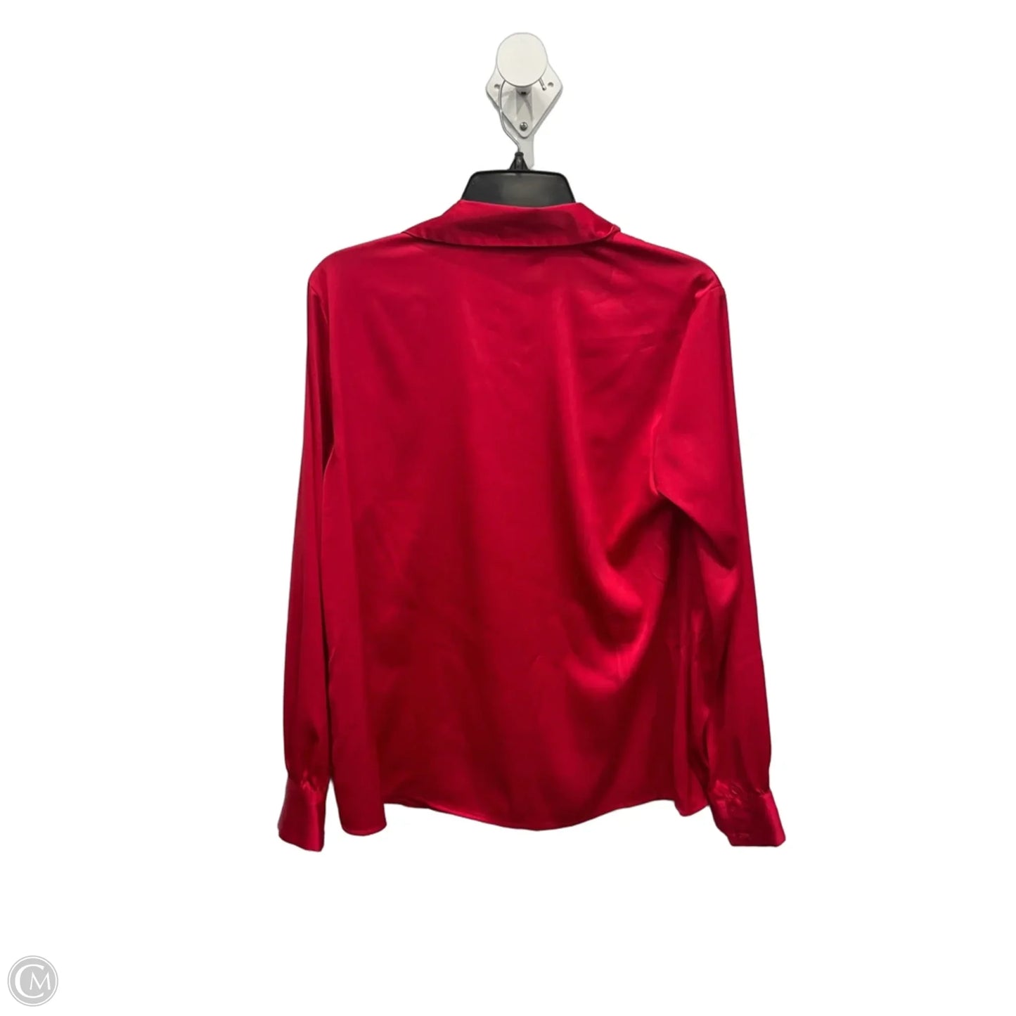 Blouse Long Sleeve By Inc In Red, Size: S