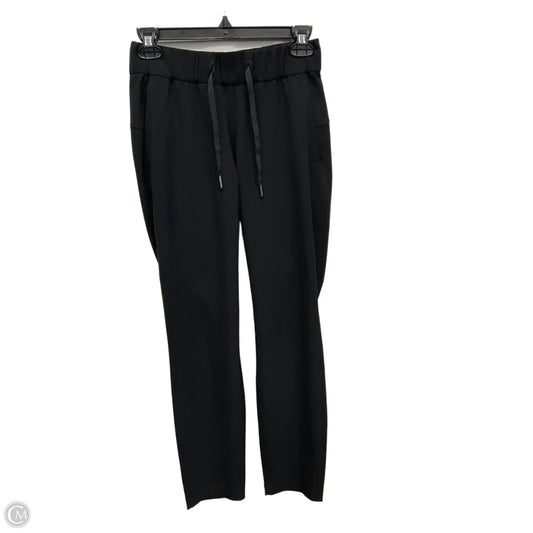 Athletic Pants By Lululemon In Black, Size: Xs