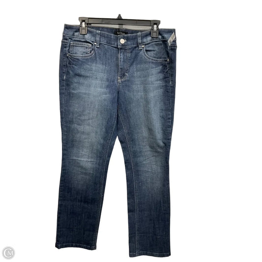 Jeans Straight By White House Black Market In Blue Denim, Size: 10