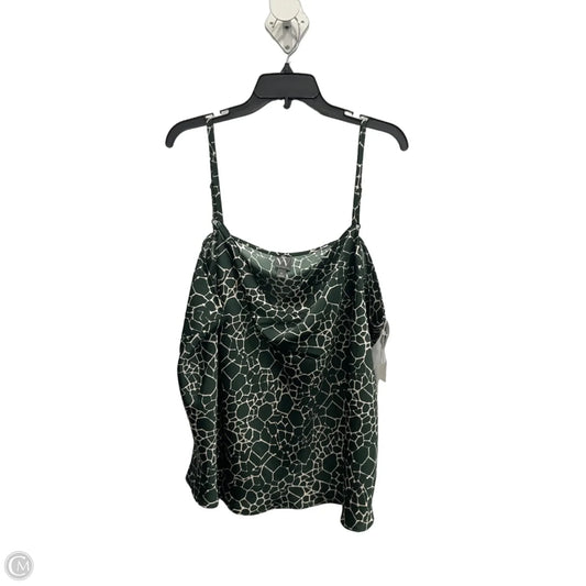 Top Sleeveless By Worthington In Green, Size: 2x