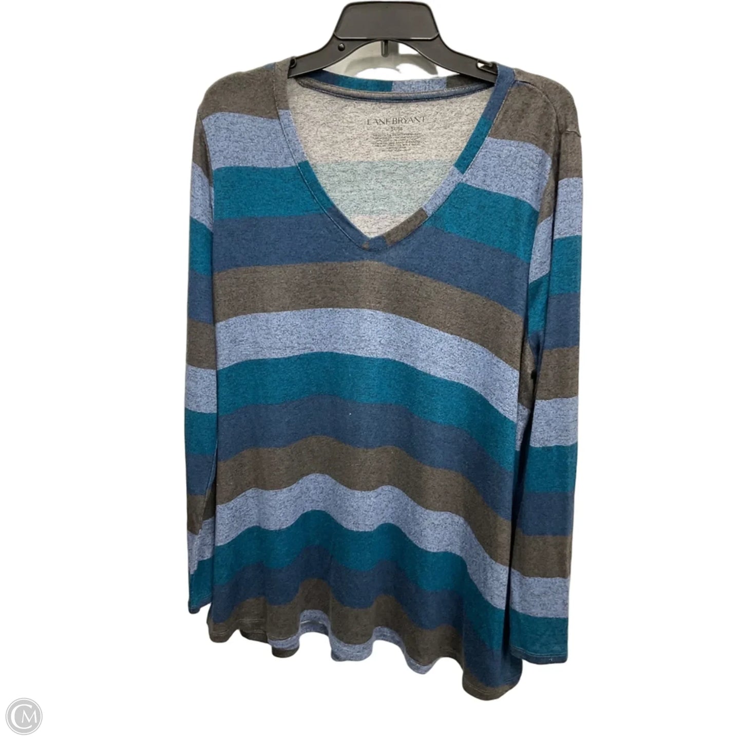 Top Long Sleeve By Lane Bryant In Blue, Size: Xl