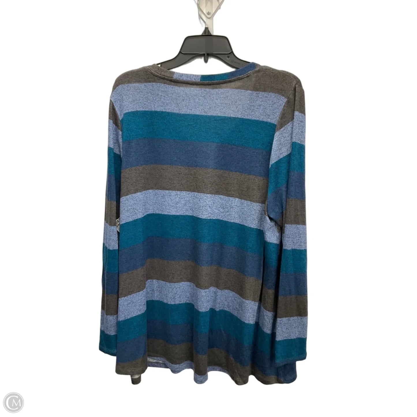 Top Long Sleeve By Lane Bryant In Blue, Size: Xl