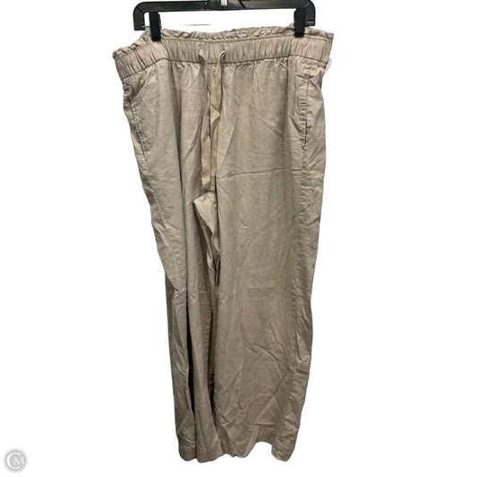 Pants Cropped By Lane Bryant In Tan, Size: 14