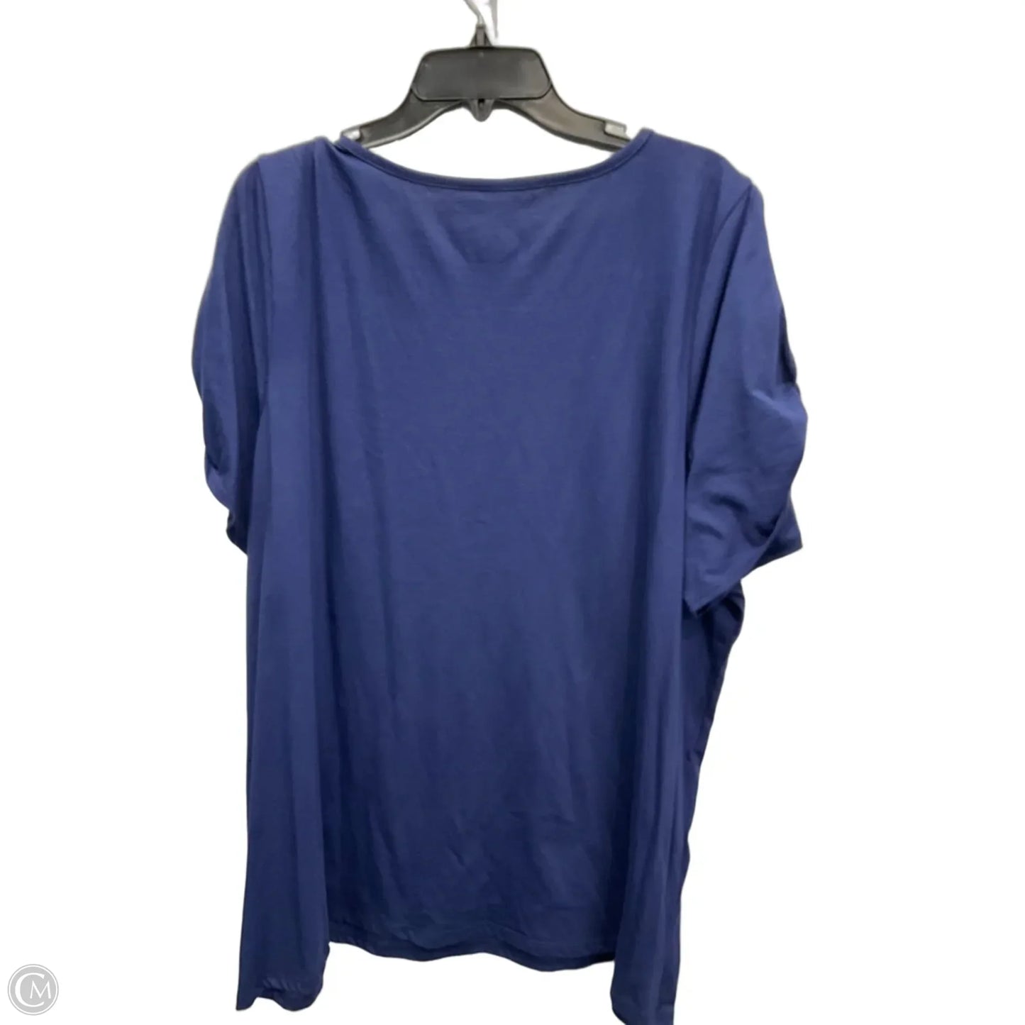 Top Short Sleeve By Lane Bryant In Blue, Size: 3x