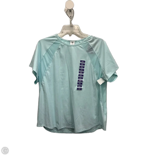 Athletic Top Short Sleeve By Clothes Mentor In Blue, Size: Xxl