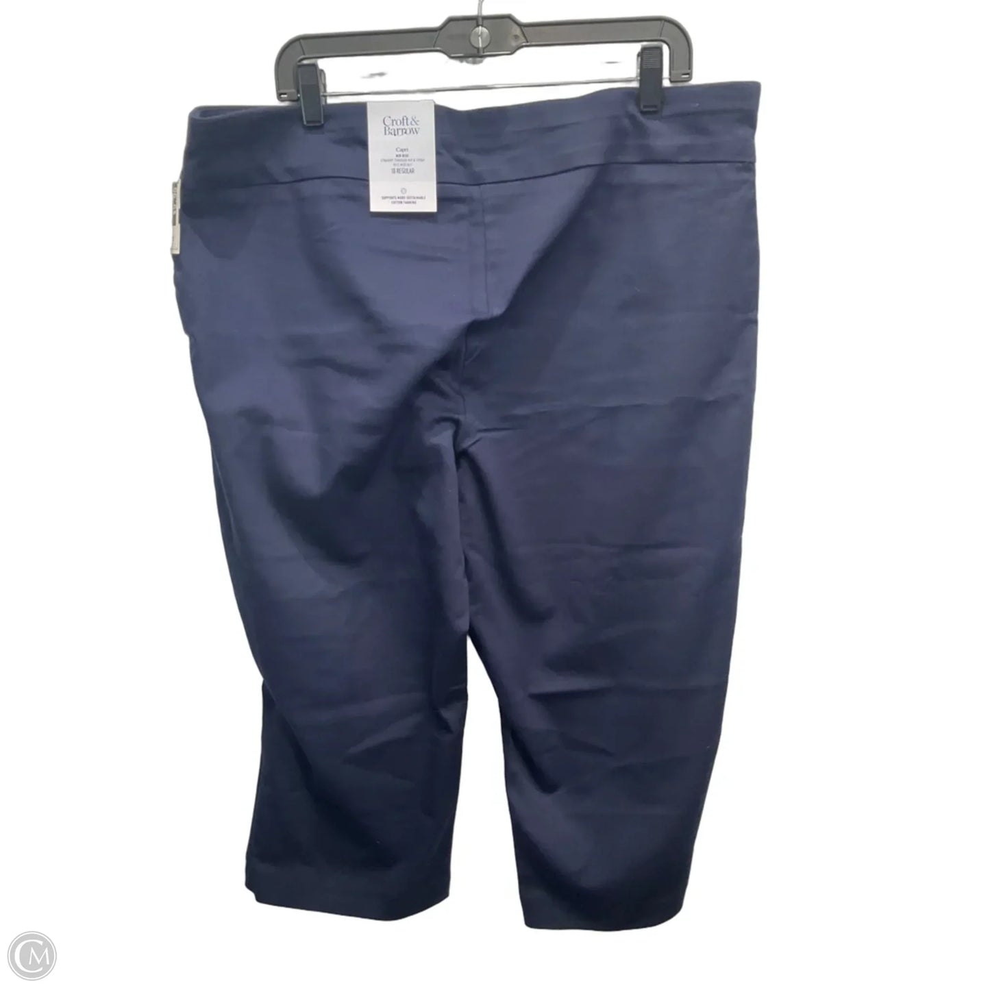 Capris By Croft And Barrow In Navy, Size: 18