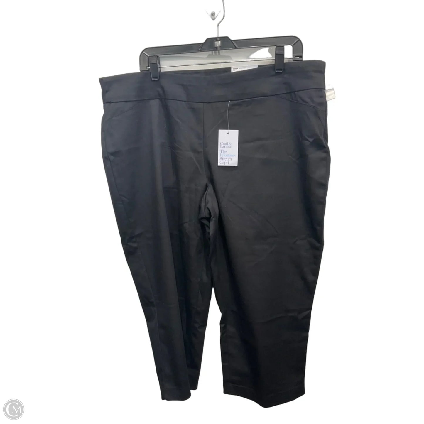 Capris By Croft And Barrow In Black, Size: 18