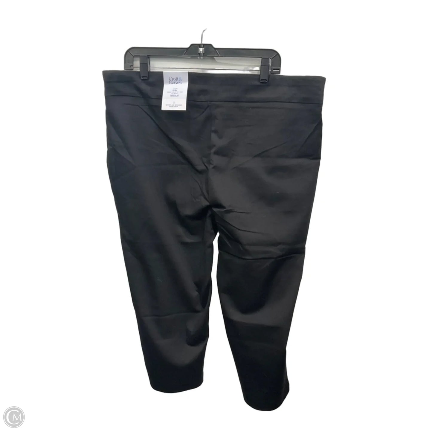 Capris By Croft And Barrow In Black, Size: 18