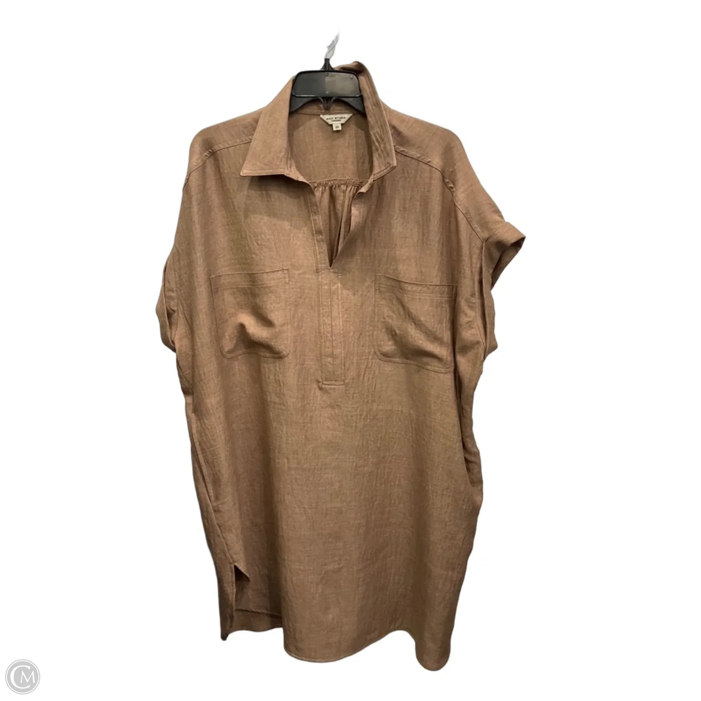 Dress Casual Midi By Max Studio In Brown, Size: 2x