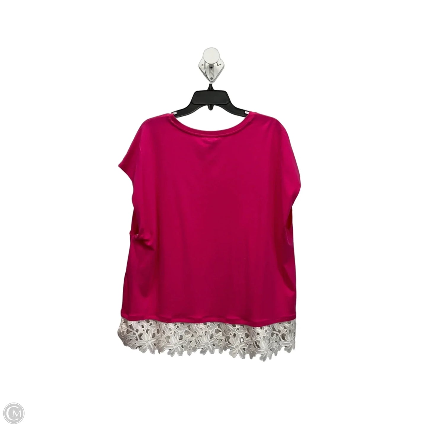 Top Short Sleeve Basic By Tommy Hilfiger In Pink, Size: 1x