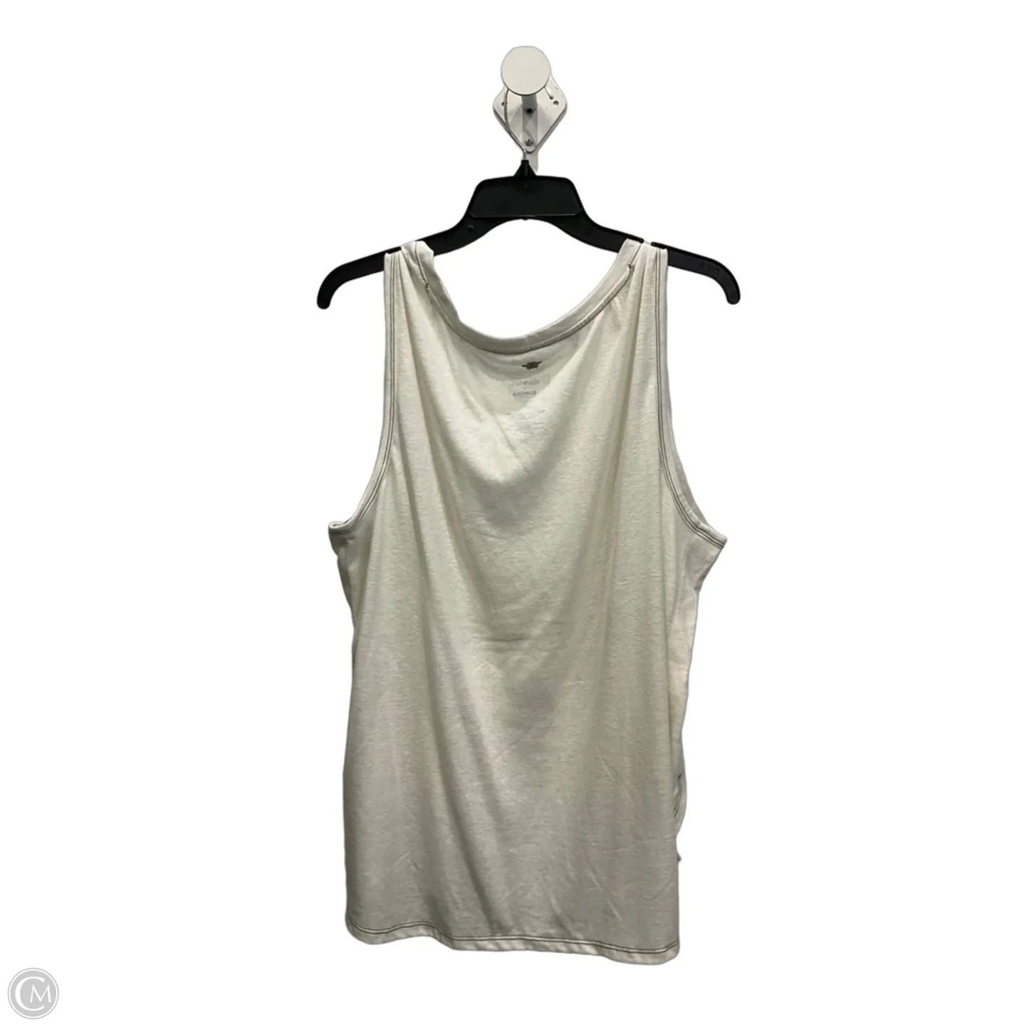 Top Sleeveless Basic By Sonoma In White, Size: 1x