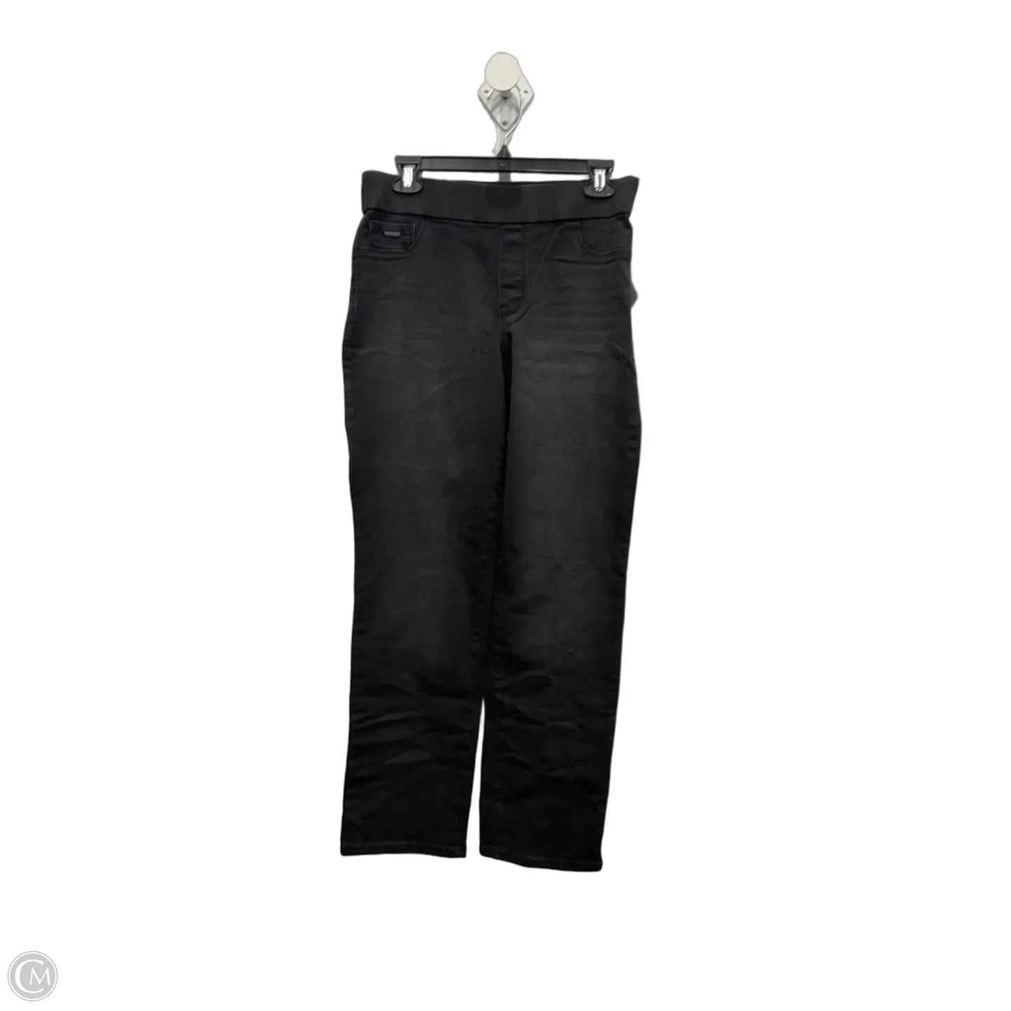 Jeans Straight By Nine West Apparel In Black Denim, Size: 10