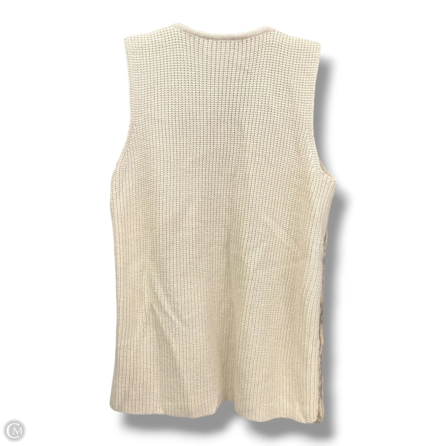 Vest Faux Fur & Sherpa By Liz Claiborne In Brown, Size: S