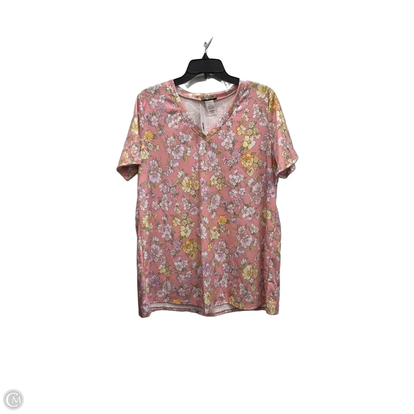 Top Short Sleeve By Heimish Usa In Floral Print, Size: Xl