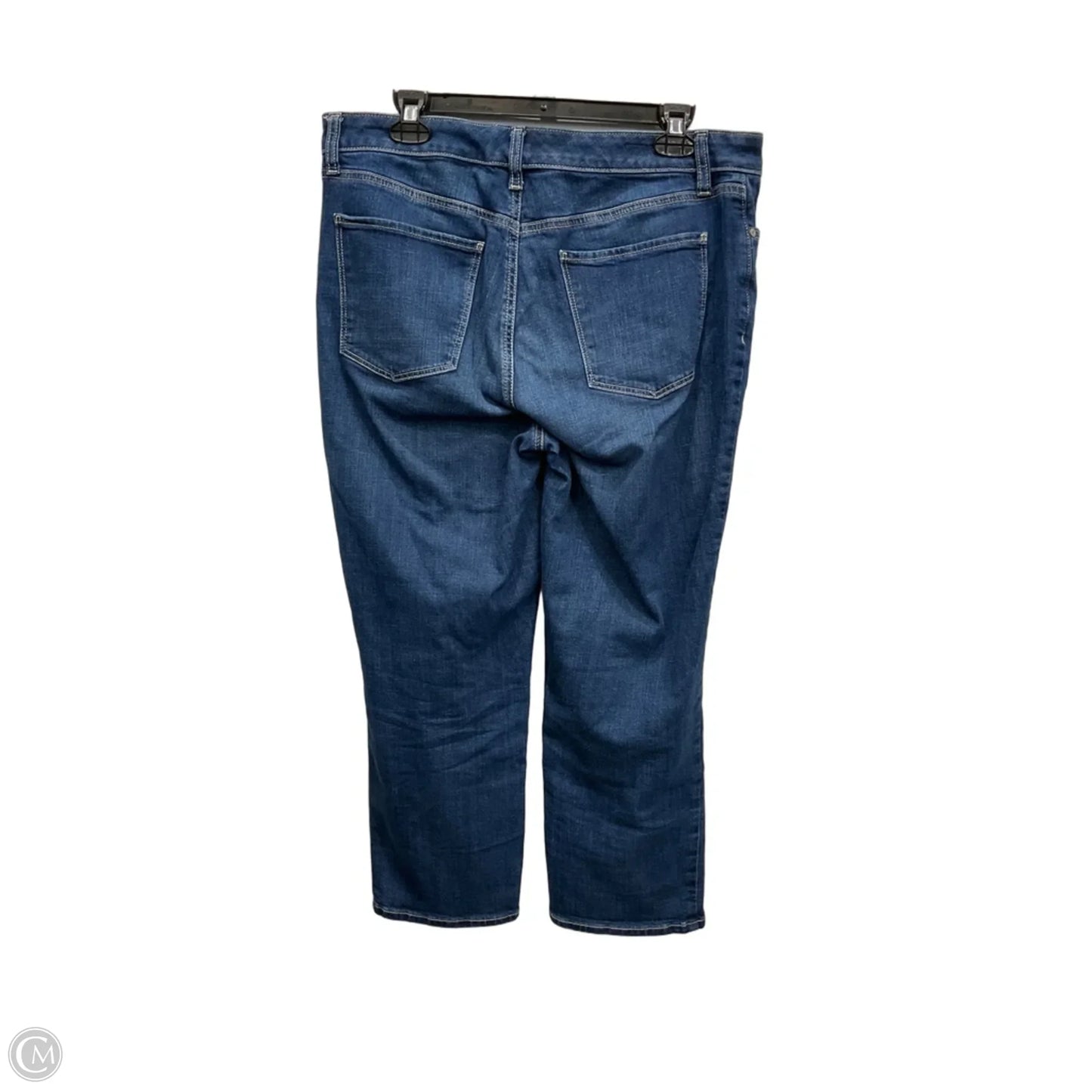 Jeans Straight By Talbots In Blue Denim, Size: 12