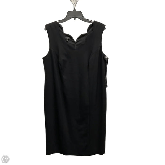 Dress Casual Midi By Talbots In Black, Size: Xl
