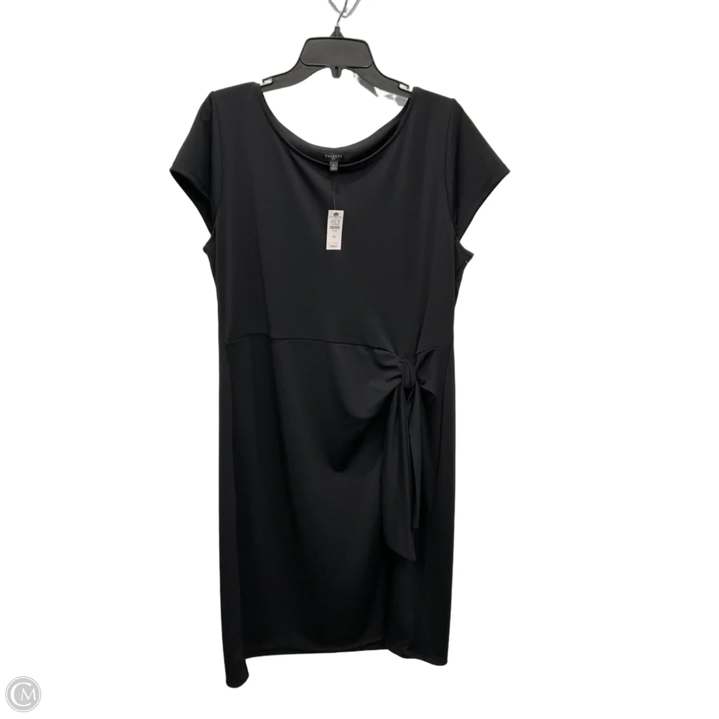Dress Casual Midi By Talbots In Black, Size: 1x