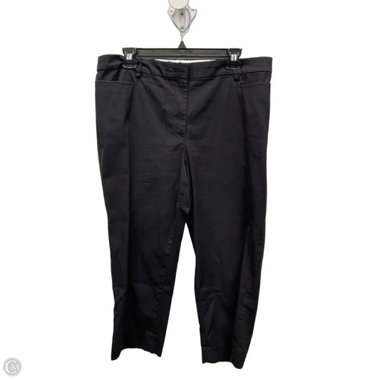 Capris By Talbots In Black, Size: 12