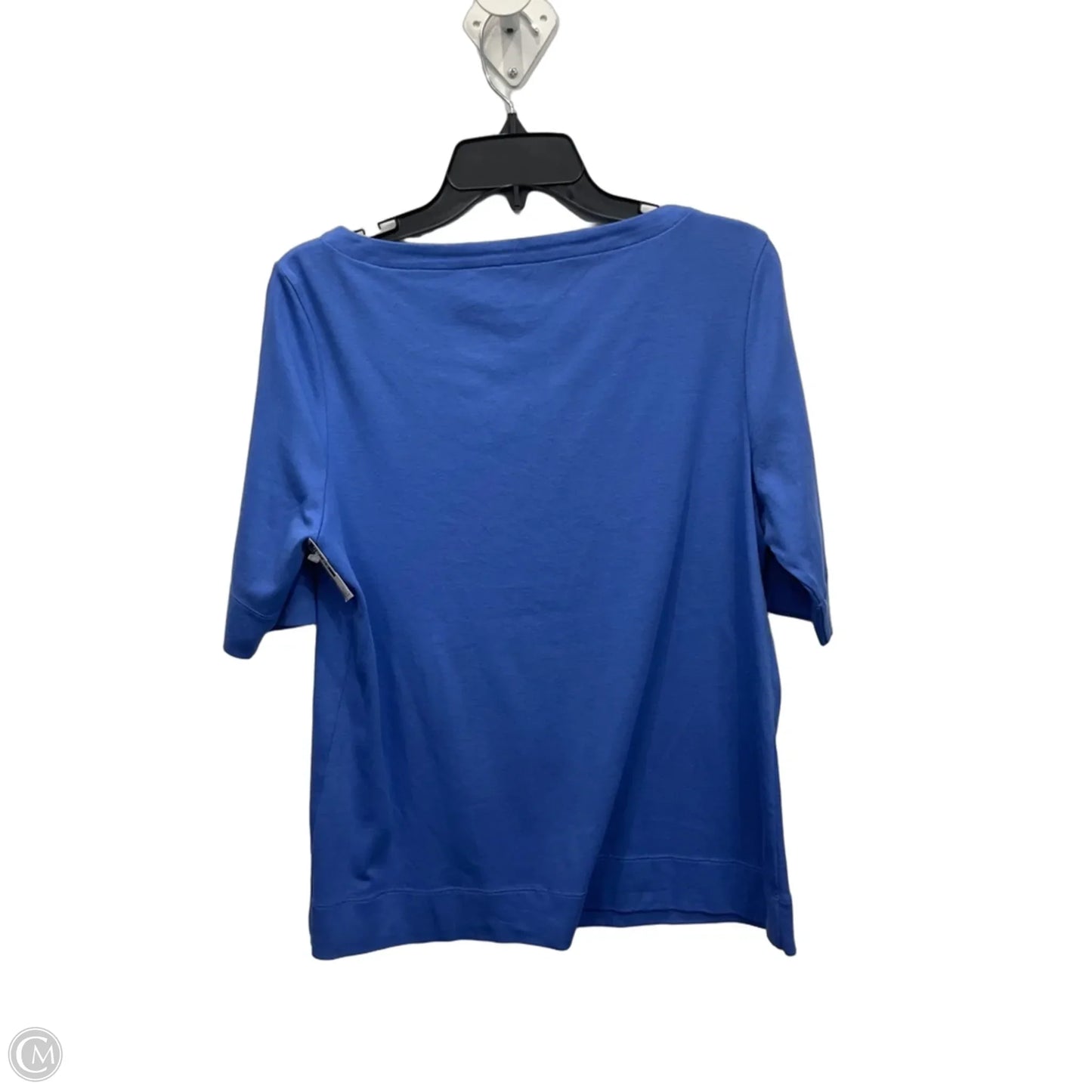 Top Short Sleeve Basic By Chicos In Blue, Size: L