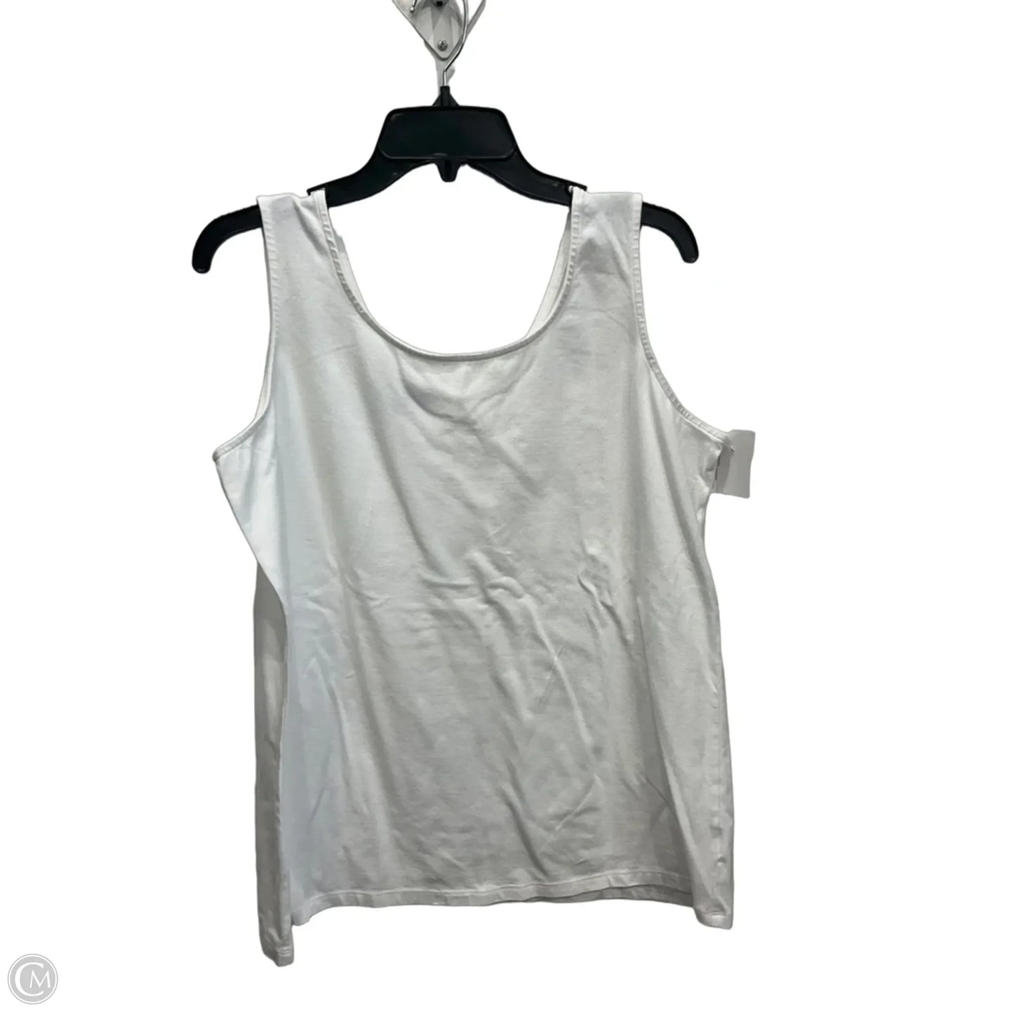Tank Top By Talbots In White, Size: 1x