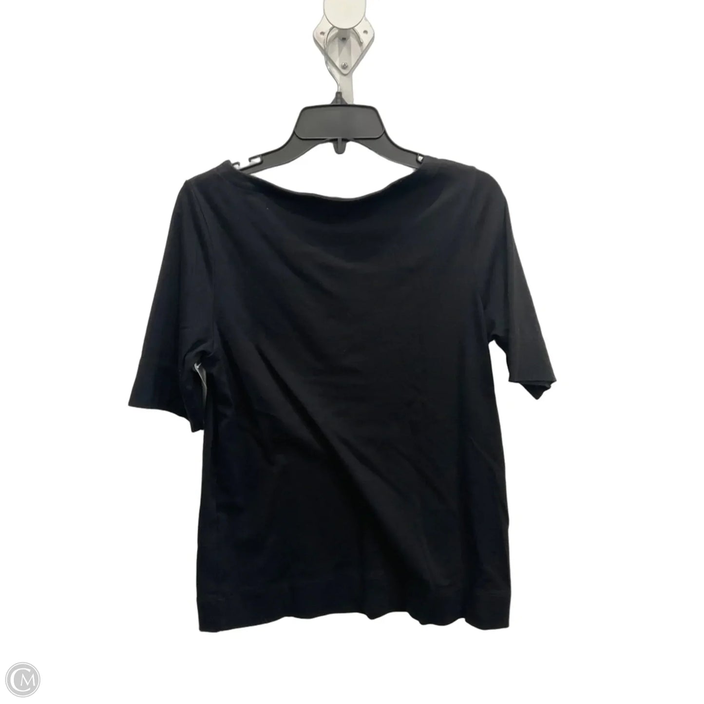 Top Short Sleeve Basic By Chicos In Black, Size: L