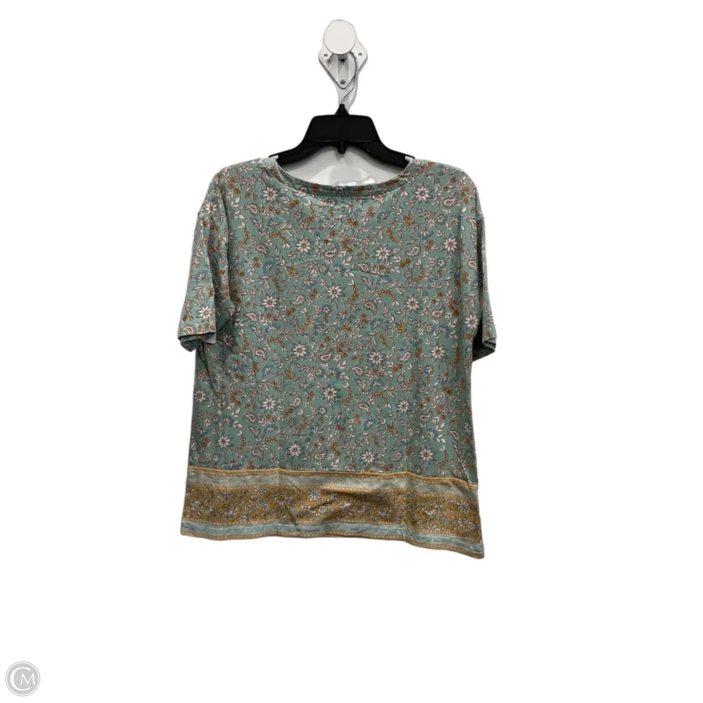 Top Short Sleeve By J. Jill In Floral Print, Size: M
