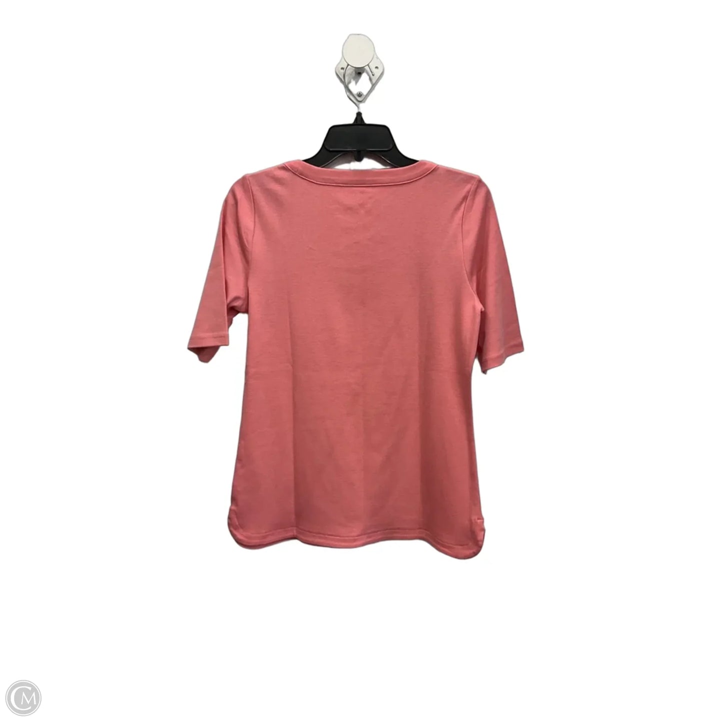 Top Short Sleeve Basic By Talbots In Pink, Size: M