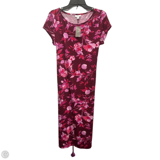 Dress Casual Midi By J. Jill In Floral Print, Size: Mp
