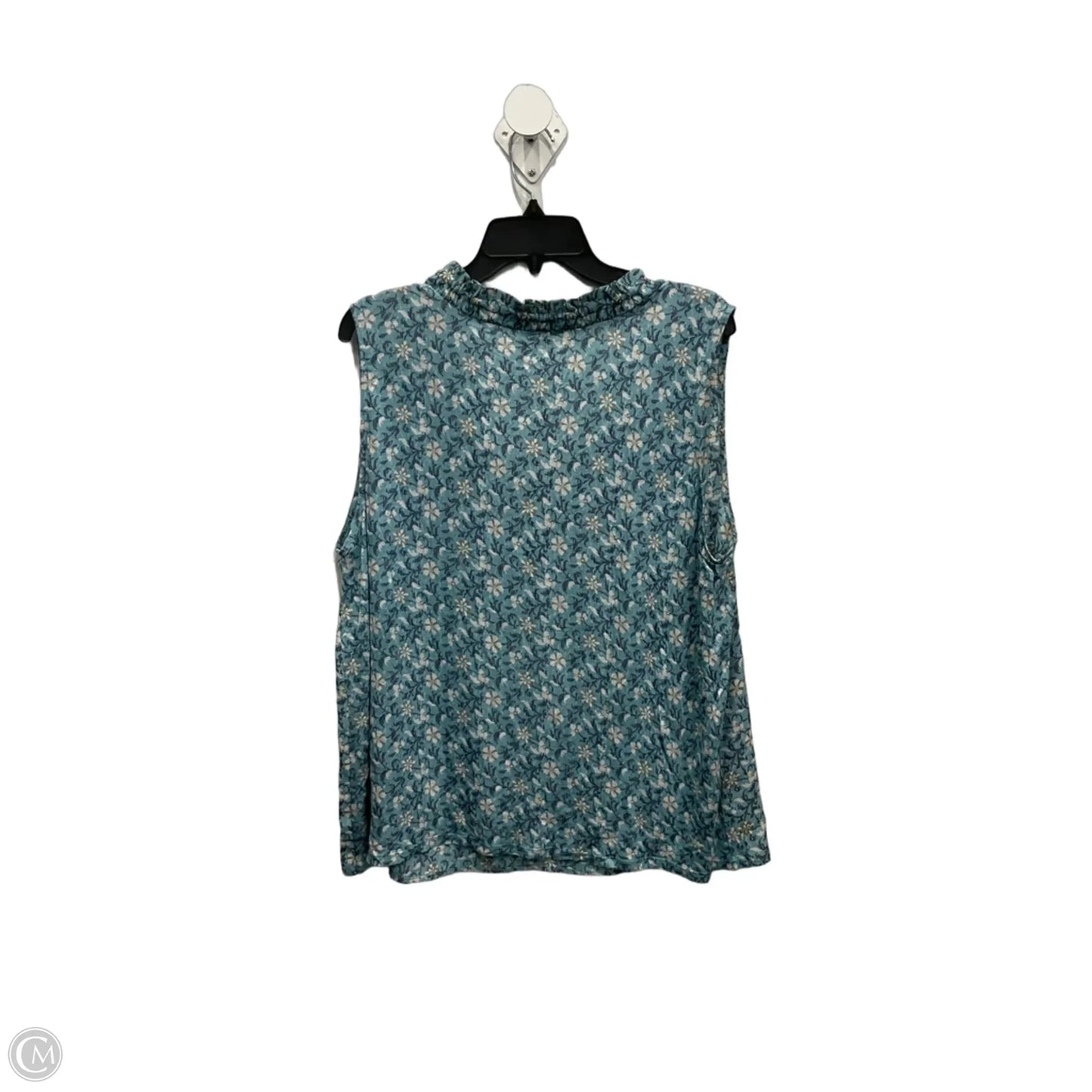Top Sleeveless By Loft In Blue, Size: Xl