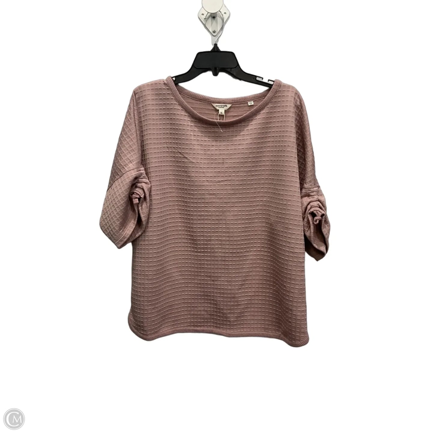 Top Short Sleeve By Max Studio In Pink, Size: Xl