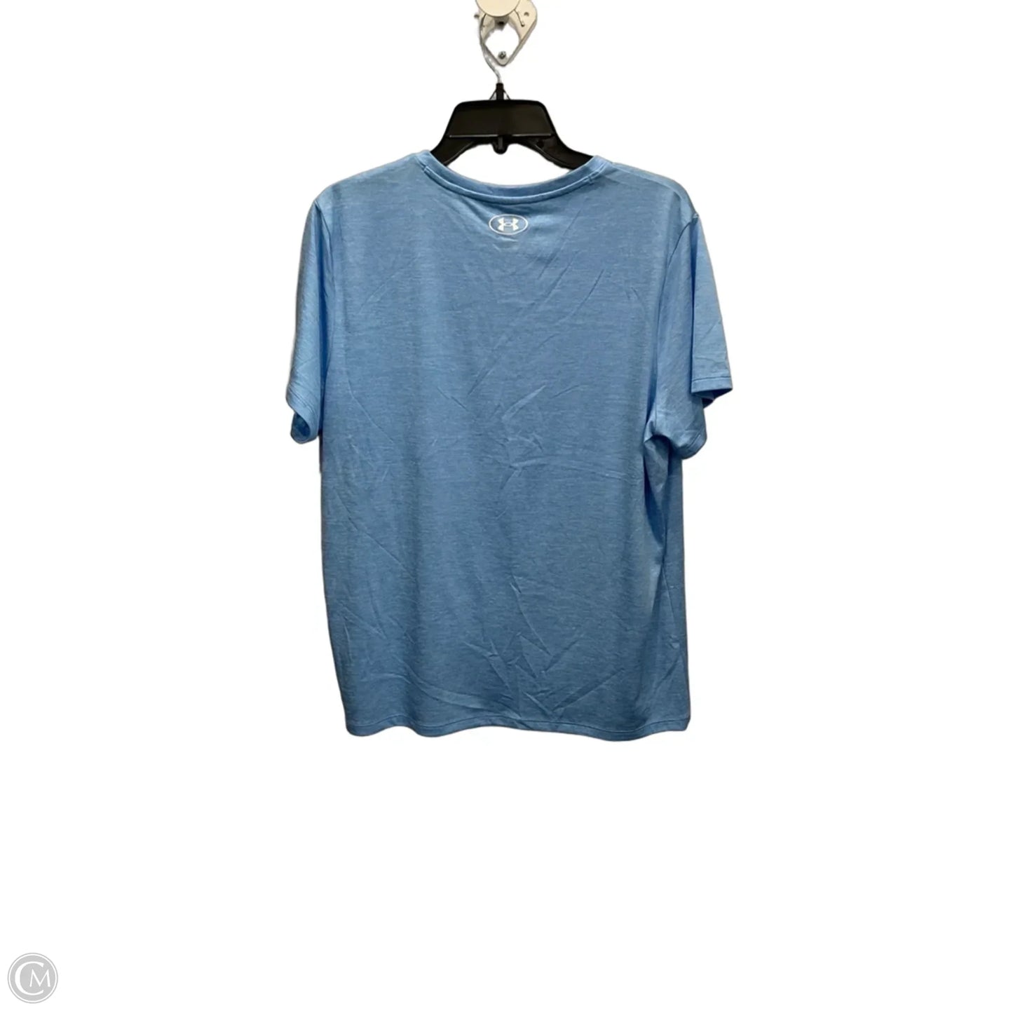 Athletic Top Short Sleeve By Under Armour In Blue, Size: Xl