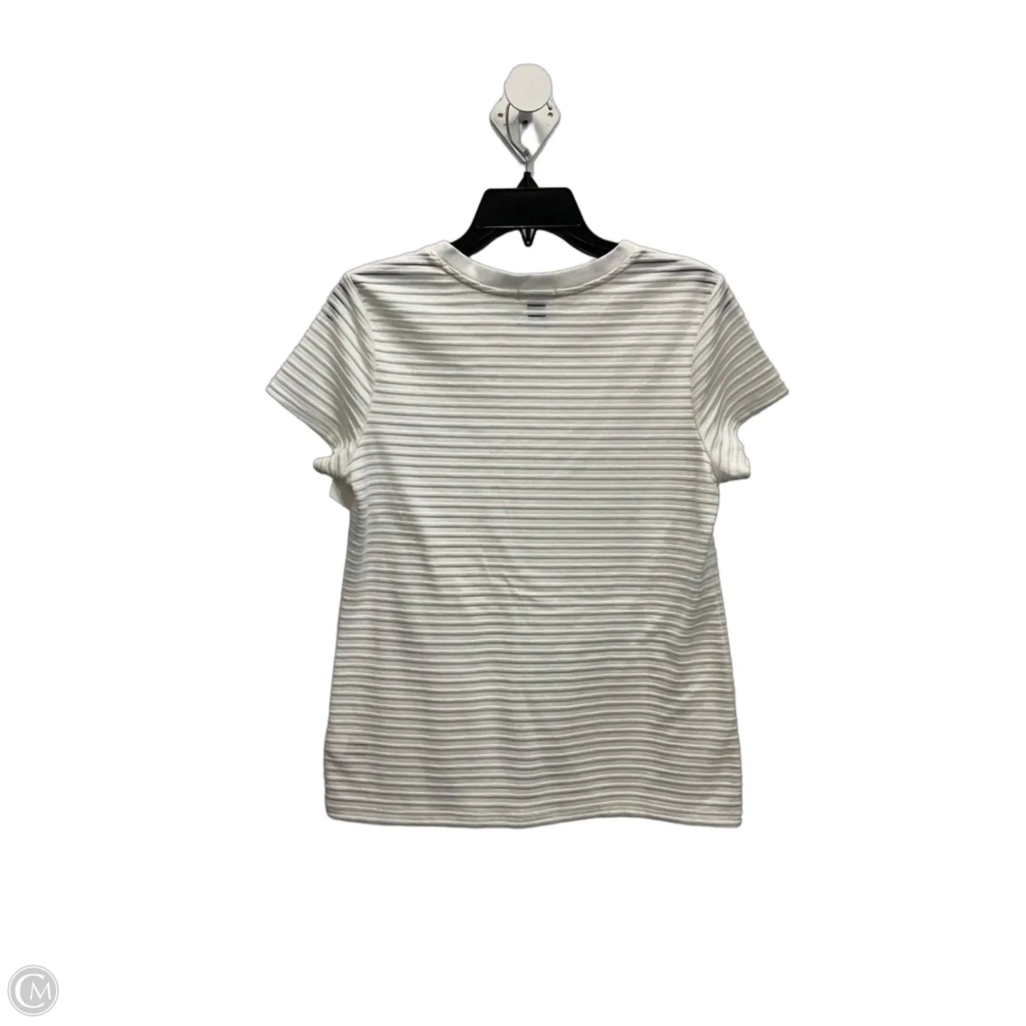 Top Short Sleeve Basic By Halogen In White, Size: M