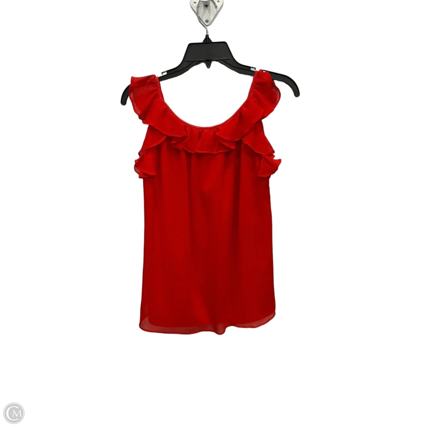 Top Sleeveless Basic By Banana Republic In Red, Size: M