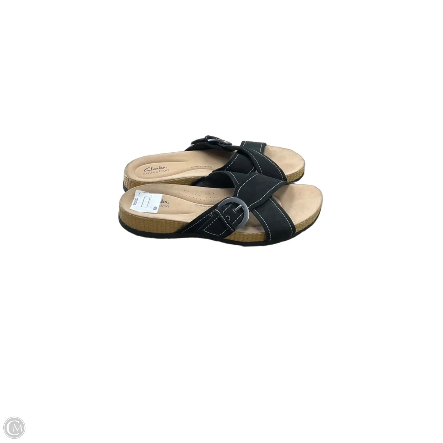 Sandals Flats By Clarks In Brown, Size: 11