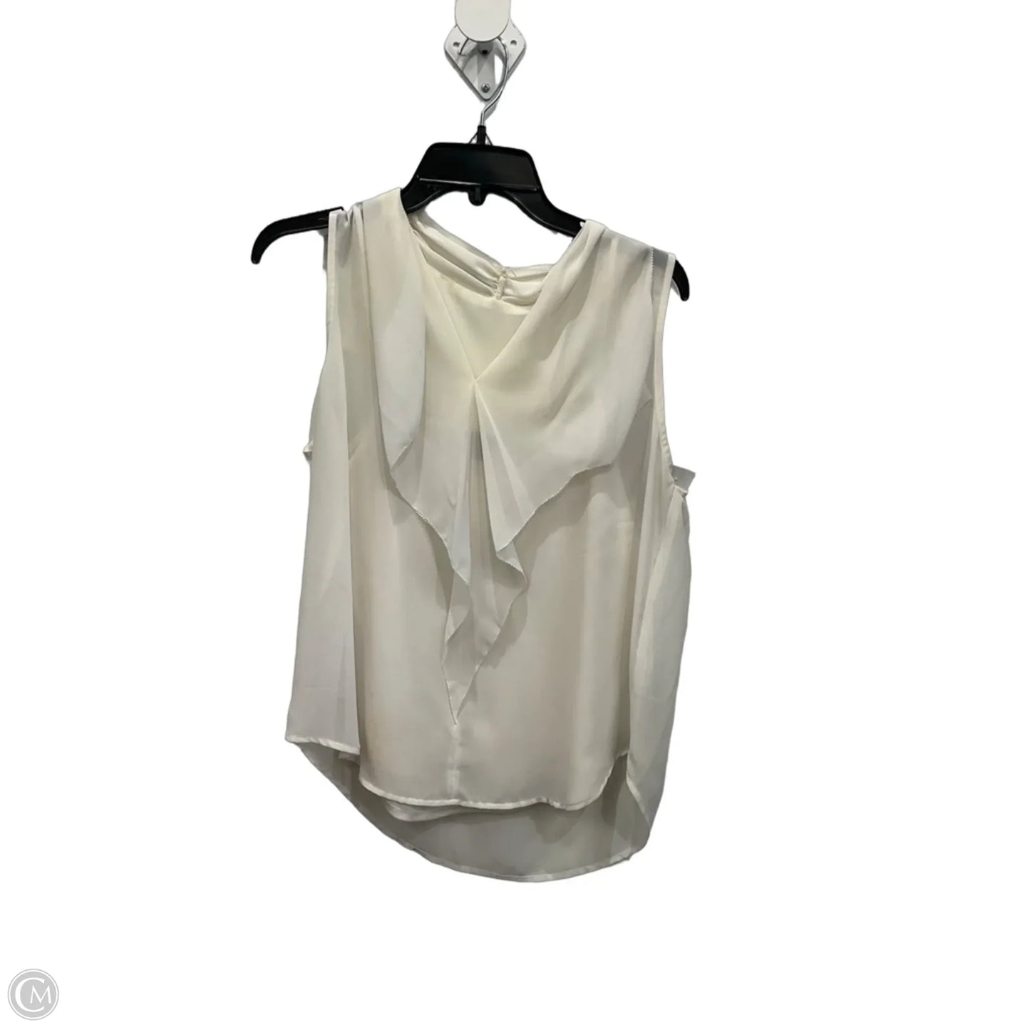 Top Sleeveless By Ann Taylor In Cream, Size: Lp
