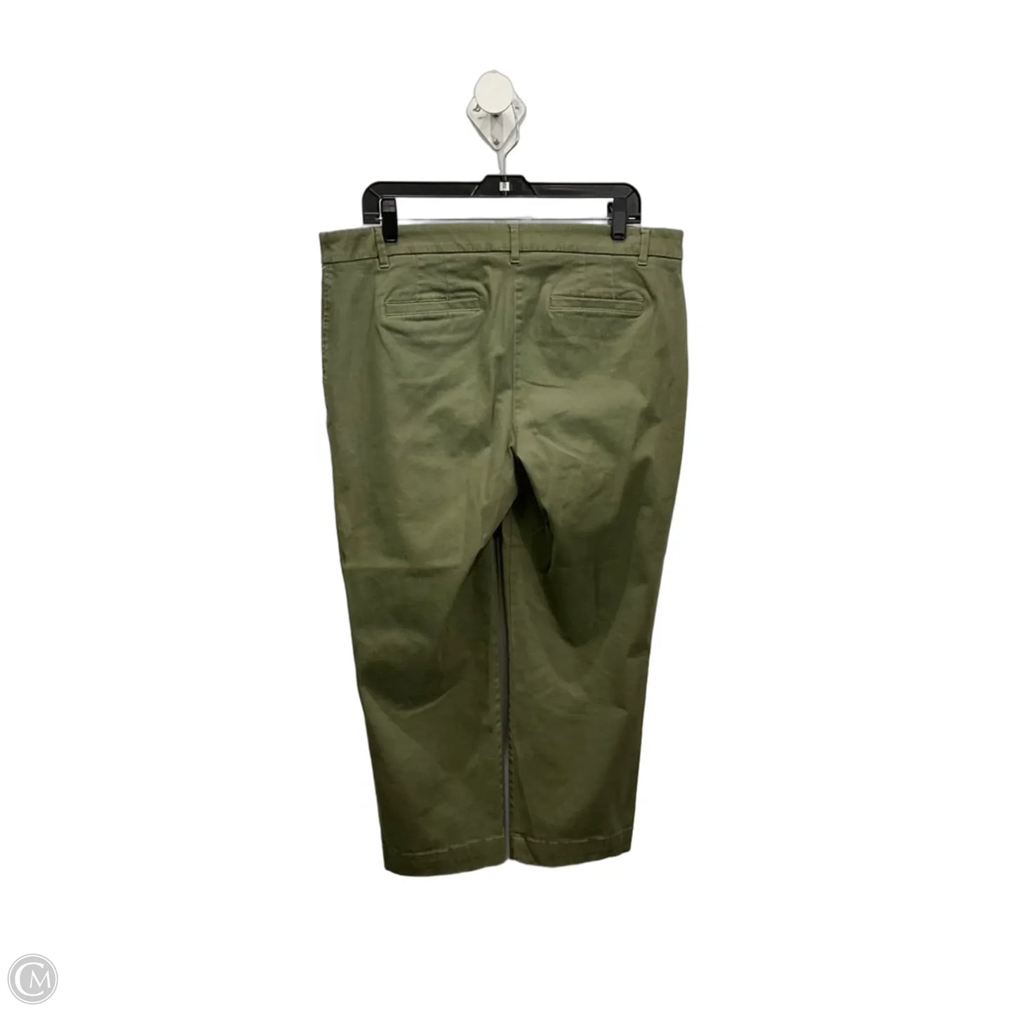 Pants Cropped By Talbots In Green, Size: 12